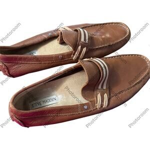 Steve Madden Men’s Loafers Size 10  Brown Slip On Shoes Casual Footwear